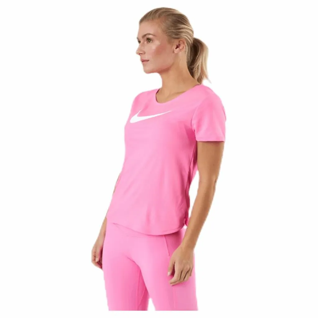 Nike Swoosh Run SS Pink/White* T-Shirts|Löpning
