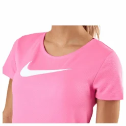 Nike Swoosh Run SS Pink/White* T-Shirts|Löpning