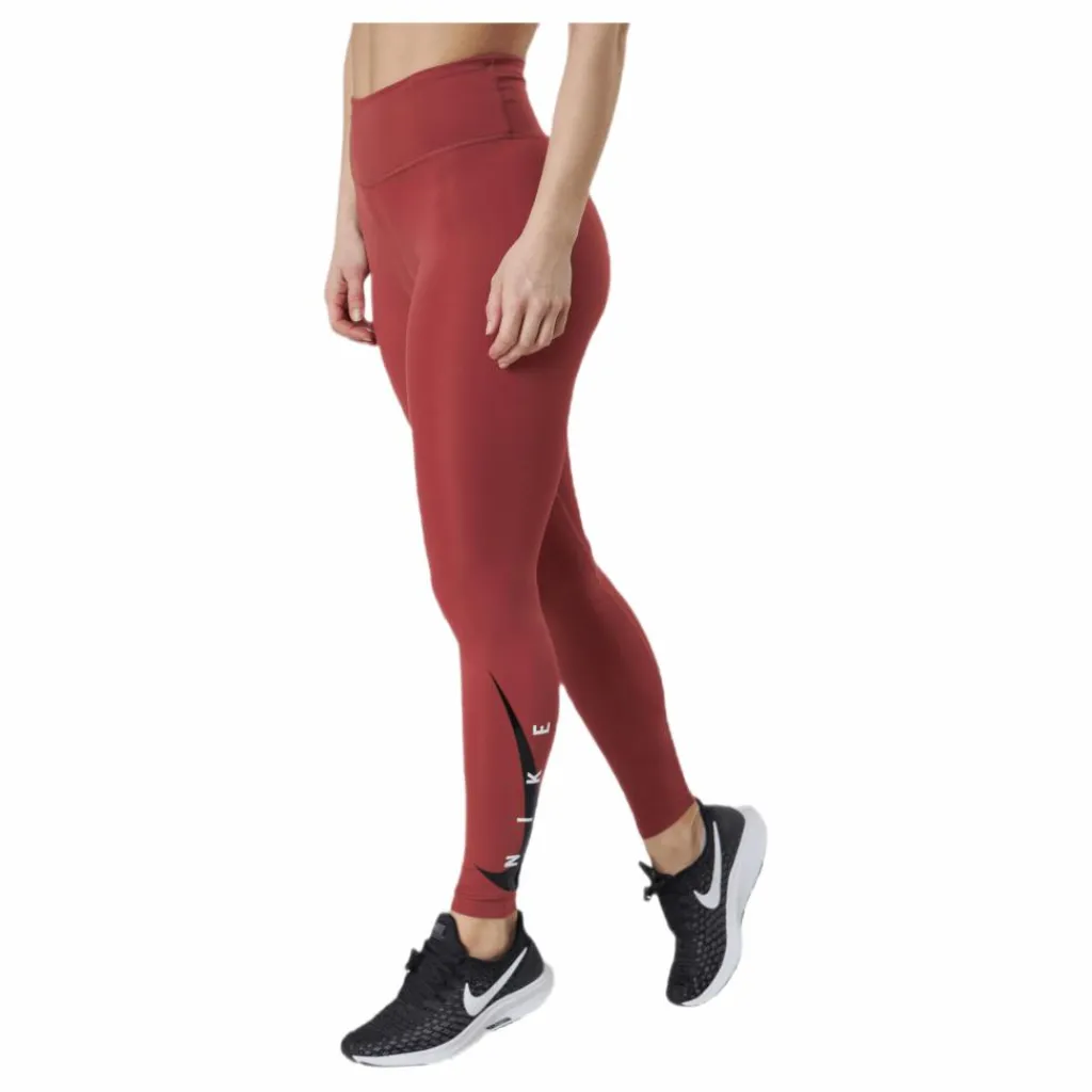 Nike Swoosh Run Tight 7/8 Red* Löpning|Tights