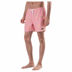 Björn Borg Sylvester Loose Shorts Pink/Yellow* Simning|Badkläder