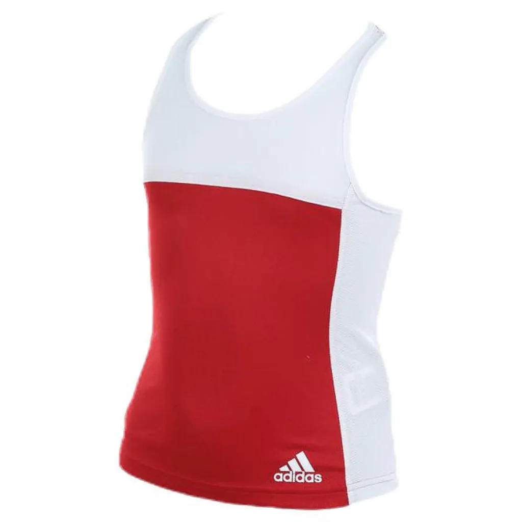 adidas T16 CC Tank YG White/Red*Barn Linnen|Racketsporter