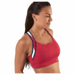 Tommy Hilfiger Sport Tape Bra Medium Impact Pink* Sport-Bh:Ar|Träning