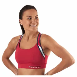 Tommy Hilfiger Sport Tape Bra Medium Impact Pink* Sport-Bh:Ar|Träning