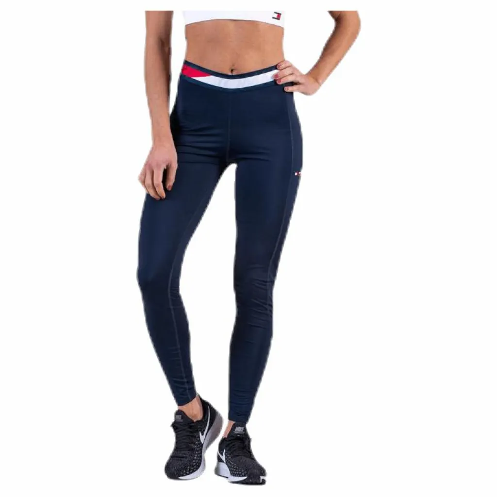 Tommy Hilfiger Sport Tape Legging 7/8 Blue* Tights|Träning
