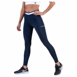 Tommy Hilfiger Sport Tape Legging 7/8 Blue* Tights|Träning