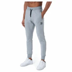 Better Bodies Tapered Joggers V2 Light Grey Melange* Träning|Byxor