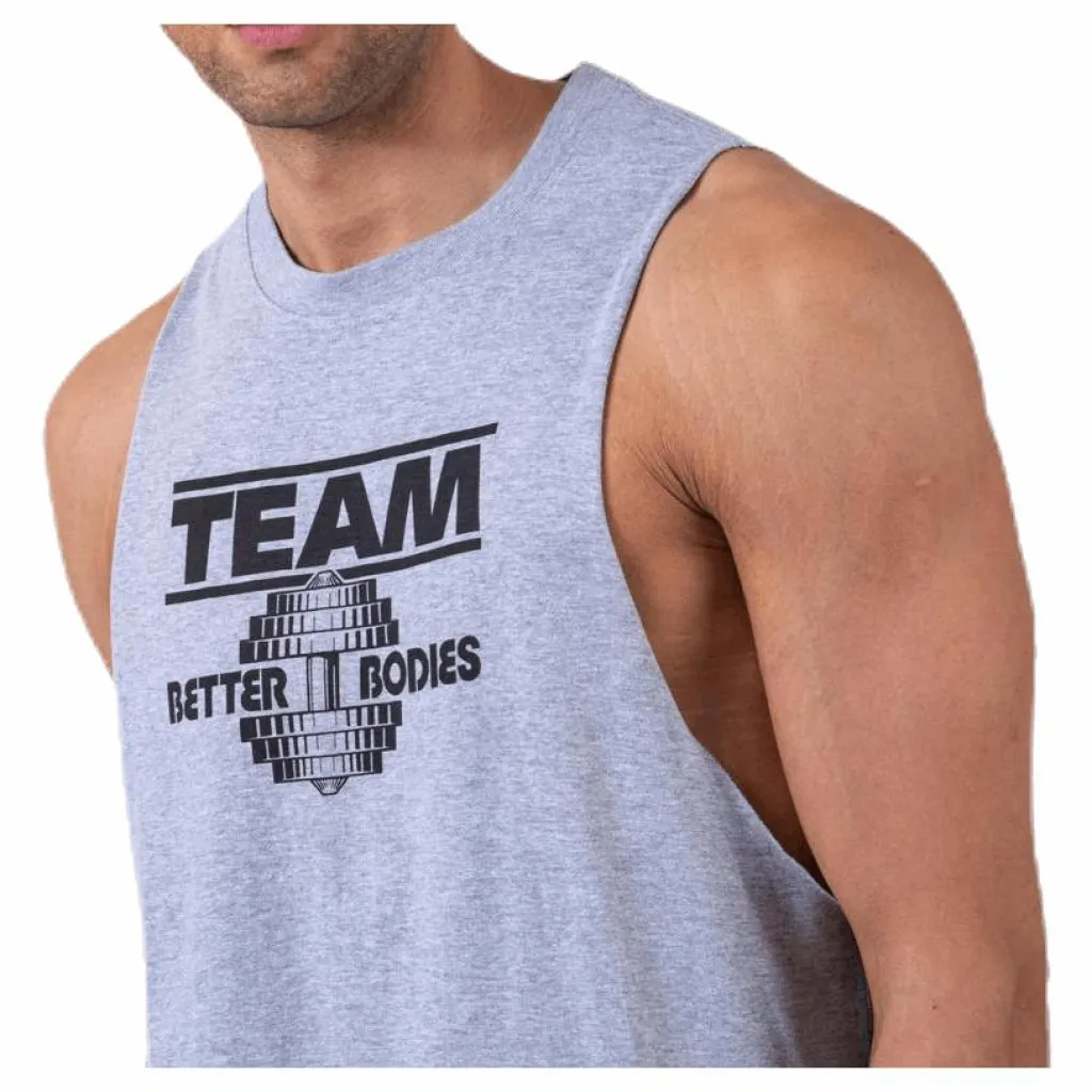 Better Bodies Team BB Tank Grey* Linnen|Träning