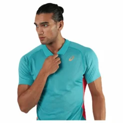 ASICS Tennis Polo Shirt Blue* Racketsporter