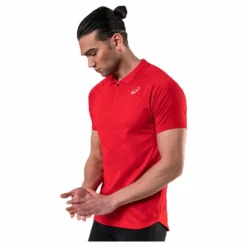 ASICS Tennis Polo Shirt Red* Racketsporter