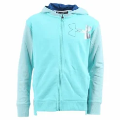 Under Armour Threadborne Girls Terry Full Zip Blue/White*Barn Tröjor|Träning