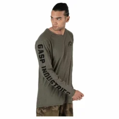 GASP Throwback LS Tee Green* Tröjor|Träning