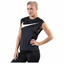 Nike Top SS Rebel GX White/Black* T-Shirts|Löpning