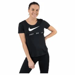 Nike Top SS Swoosh Run White/Black* Löpning|T-Shirts