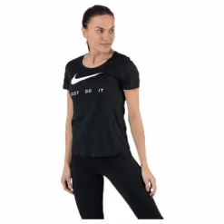 Nike Top SS Swoosh Run White/Black* Löpning|T-Shirts