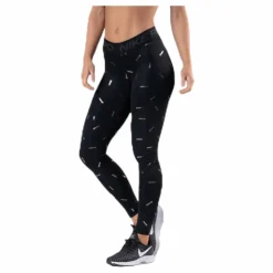 Nike Toss Print Tight Black* Tights|Träning