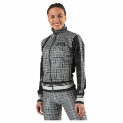 Gavelo Track Jacket GLNCHCK 3 Black/Beige* Jackor|Träning