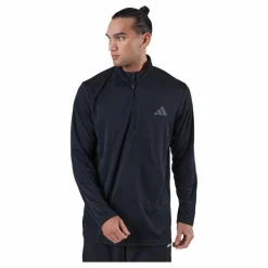 adidas Train Essentials Seasonal Training 1/4-Zip Long Sleeve Sweatshirt Black* Träning|Tröjor
