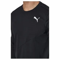 Puma Train Logo Ls Tee Black* Löpning|Tröjor