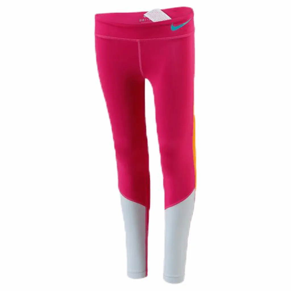 Nike Trophy Colourblock Youth Pink*Barn Tights|Träning