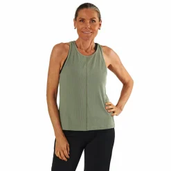 BLACC Trust Rib Tank Green* Yoga|Linnen