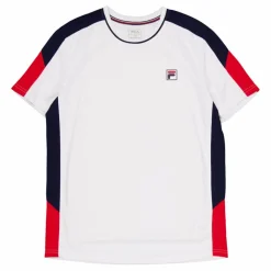 Fila T-shirt Gabriel White/navycomb.* Racketsporter|T-Shirts