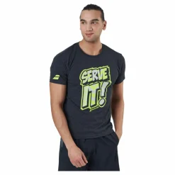 Babolat T-shirt  Message Black* Racketsporter|T-Shirts