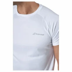 Babolat T-shirt Play Crew Neck White* Racketsporter|T-Shirts