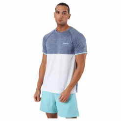 Babolat T-shirt Play Crew Neck White Blue* Racketsporter