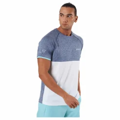 Babolat T-shirt Play Crew Neck White Blue* Racketsporter