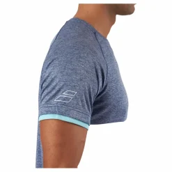 Babolat T-shirt Play Crew Neck White Blue* Racketsporter