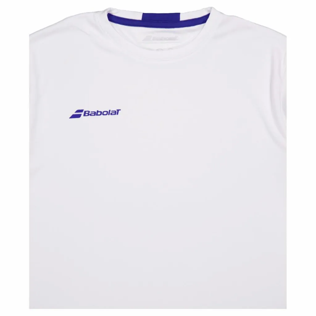 Babolat T-shirt Play Crew Neck White*Barn Racketsporter|T-Shirts