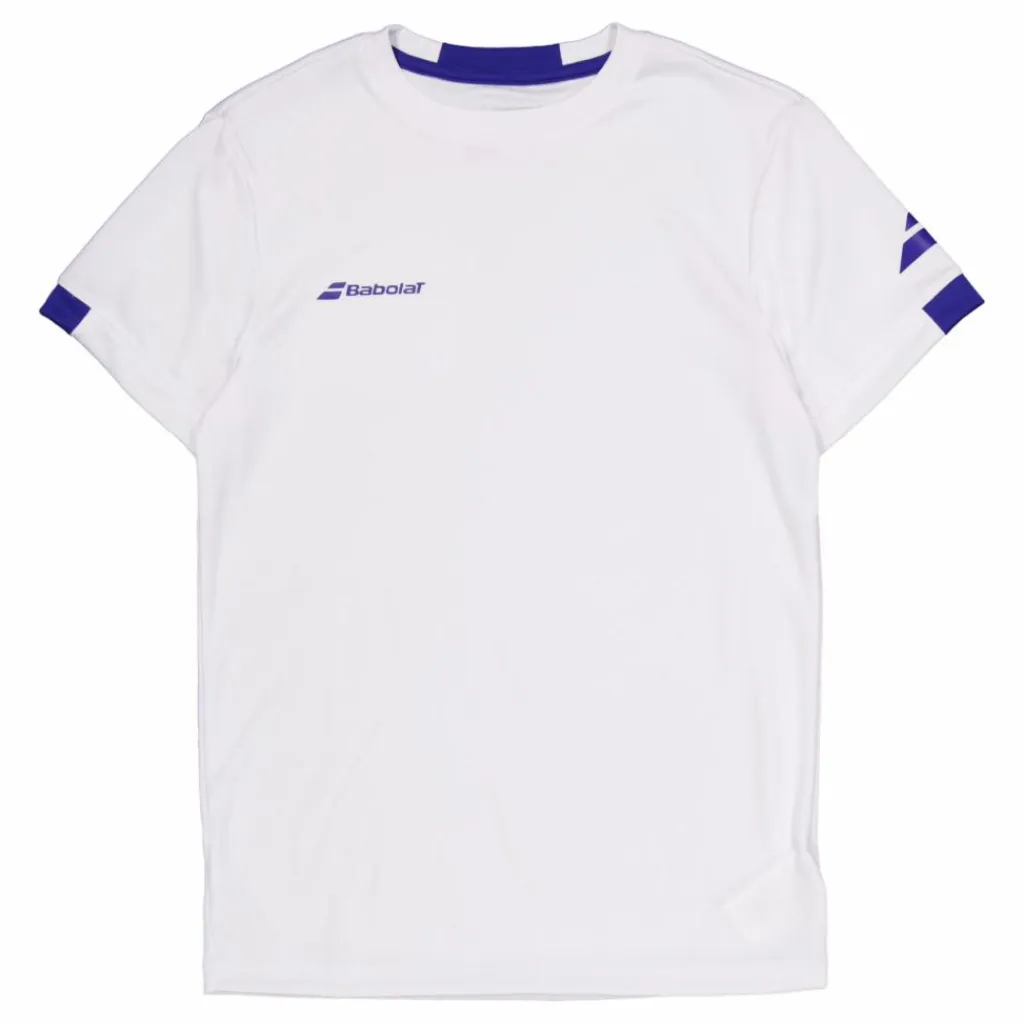 Babolat T-shirt Play Crew Neck White* Racketsporter|T-Shirts