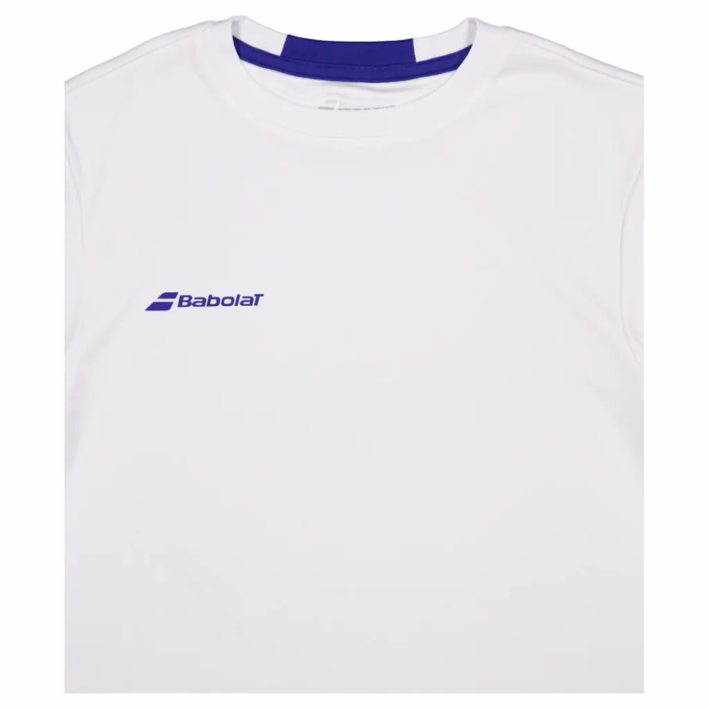 Babolat T-shirt Play Crew Neck White* Racketsporter|T-Shirts