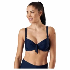 Abecita Twisted Solid Unique Wire Bra Blue* Simning|Badkläder