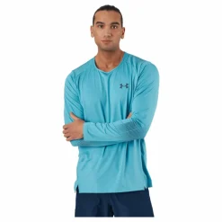 Under Armour Ua Armourprint Ls Glacier Blue* Tröjor|Träning