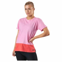 Under Armour UA Charged Cotton SS Pink* T-Shirts|Träning