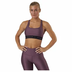 Under Armour Ua Crossback Mid Bra Ash Plum* Sport-Bh:Ar|Träning