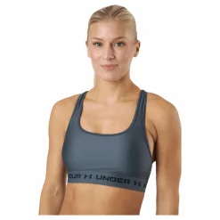 Under Armour Ua Crossback Mid Bra Pitch Gray* Löpning|Sport-Bh:Ar