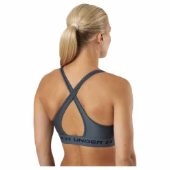 Under Armour Ua Crossback Mid Bra Pitch Gray* Löpning|Sport-Bh:Ar