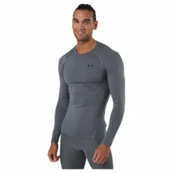 Under Armour Ua Hg Armour Comp Ls Carbon Heather* Träning|Tröjor