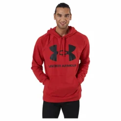 Under Armour Ua Rival Fleece Big Logo Hd Radiant Red* Tröjor|Träning