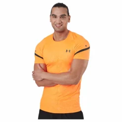 Under Armour Ua Rush 2.0 Emboss Ss Blaze / Jet Gray / Blac* T-Shirts|Träning