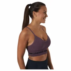 Under Armour Ua Seamless Low Long Bra Ash Plum* Sport-Bh:Ar|Träning