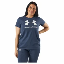 Under Armour Ua Sportstyle Logo Ss Downpour Gray* Träning|T-Shirts