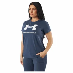 Under Armour Ua Sportstyle Logo Ss Downpour Gray* Träning|T-Shirts