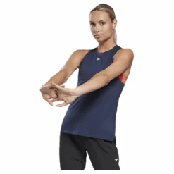 Reebok UBF Perforated Tank Blue* Linnen|Träning