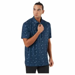 adidas Ult Allover Prt Crenav/white/hemp* Golf|T-Shirts