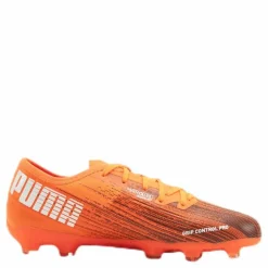 Puma Ultra 2.1 FG/AG Junior Orange/Black*Barn Fotboll|Fotbollsskor