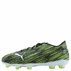 Puma Ultra 4.2 FG/AG White/Black/Yellow*Barn Fotboll|Fotbollsskor