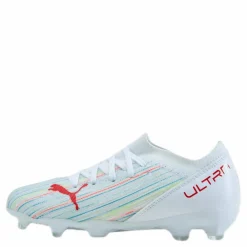 Puma Ultra 3.2 FG/AG White/Red*Barn Fotboll|Fotbollsskor